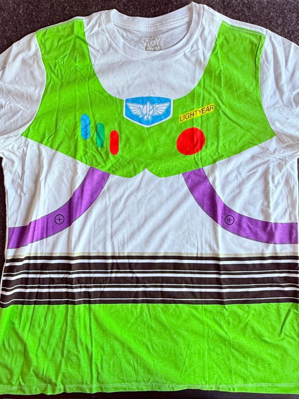 Disney Pixar Toy Story Buzz Lightyear Costume Tee XL NWOT
